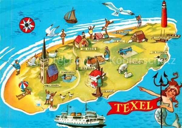Texel Touristischer Stadtplan