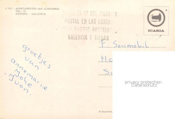 Paguera Mallorca Islas Baleares Apartameno Los Almendros – Bild 2