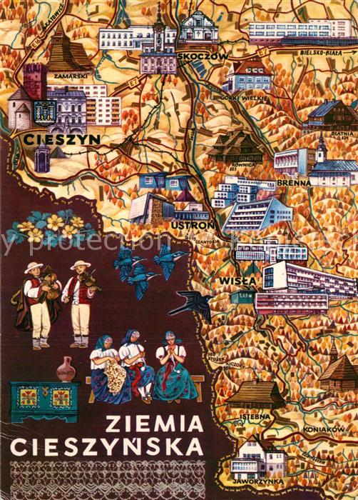 Cieszyn Stadtplan