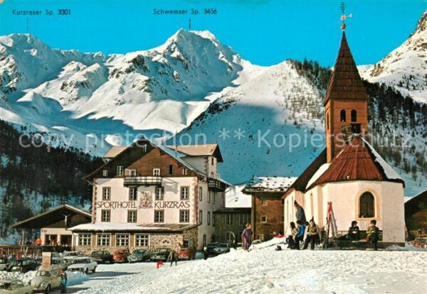 Schnalstal Sporthotel Kurzras Kirche Winter