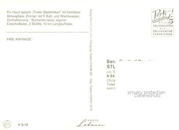 Niederthai Umhausen Tirol Berggasthof Pension Stuibenfall – Bild 2