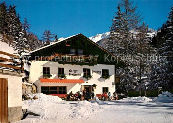 Niederthai Umhausen Tirol Gasthof Stuibenfall Winter