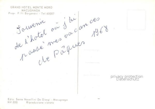 Macugnaga Grand Hotel Monte Moro im Winter Alpen – Bild 2