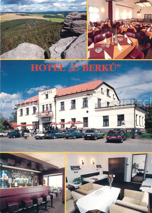 Bukovice Hotel U Berku Restaurant Bar Landschaft