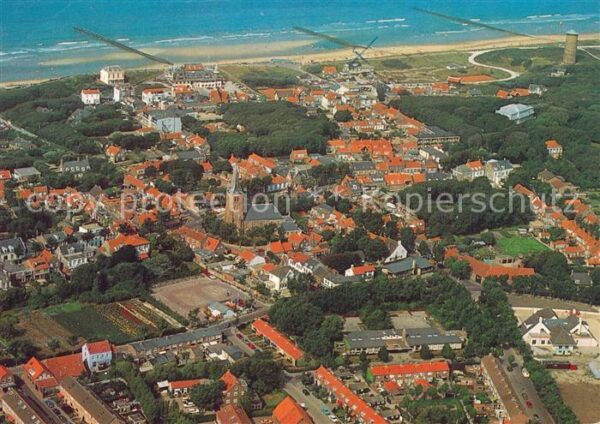 Domburg Dorp zee en strand vanuit de lucht gezi