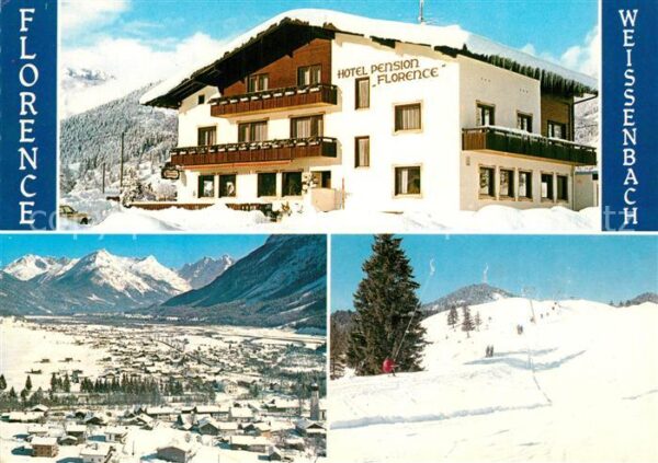 Weissenbach Lech Hotel Restaurant Florence Panorama Wint