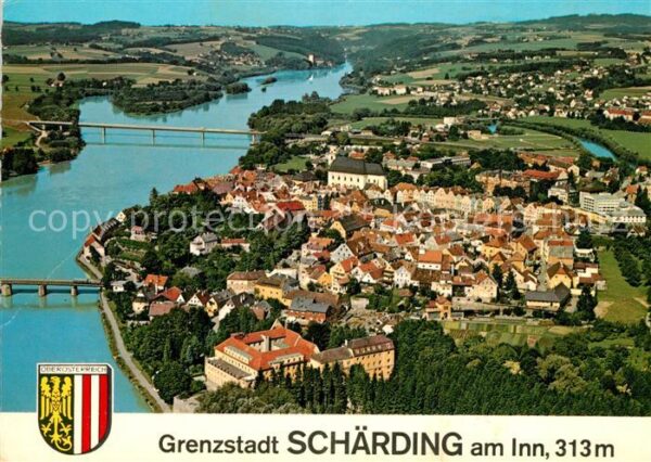 Schaerding Kur- und Grenzstadt am Inn Fliegeraufna