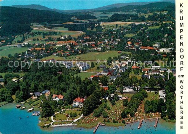 Krumpendorf Woerthersee Fliegeraufnahme
