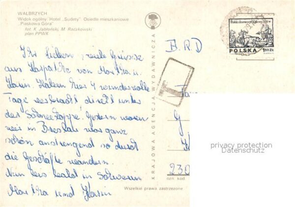 Walbrzych Waldenburg Widok ogolny Hotel Sudety Osiedle miesz – Bild 2