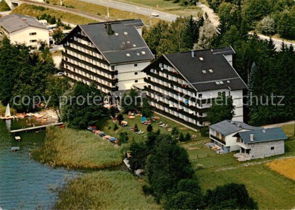 Steindorf Ossiacher See Cafe Restaurant Skreinig Fliegeraufnahm