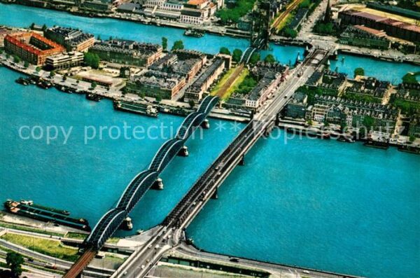 Rotterdam Maasbruggen luchtopname