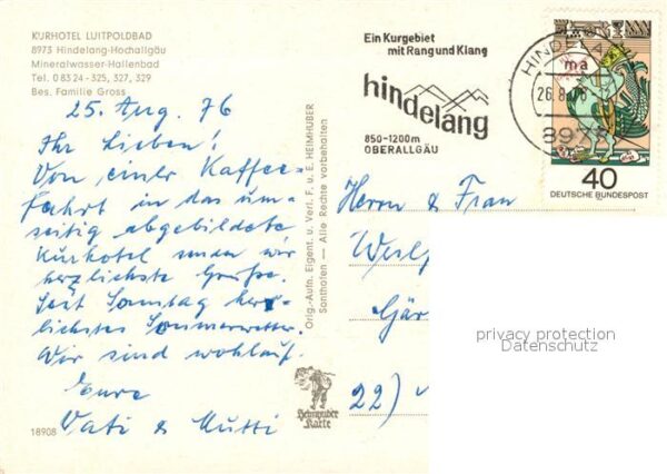 Hindelang Kurhotel Luitpoldbad Allgäuer Alpen – Bild 2