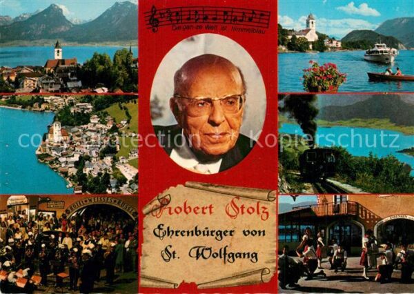 St Wolfgang Salzkammergut Teilansichten Panorama Wolfgangsee Port