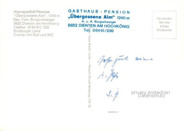 Dienten Hochkoenig Alpengasthof Pension Übergossene Alm – Bild 2