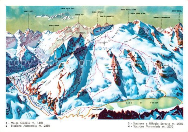 La Marmolada Marmolata Gebirgspanorama Dolomiten aus
