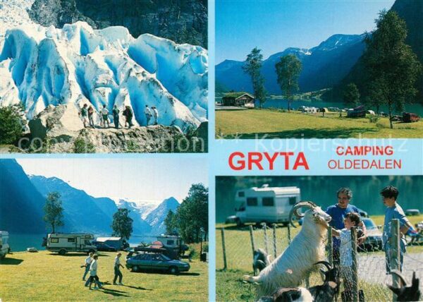 Olden Nordfjord Gryta Camping  Landschaftspanorama Berg