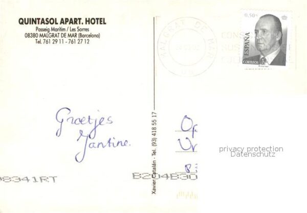 Malgrat de Mar Quintasol Apart. Hotel Playa vista aére – Bild 2