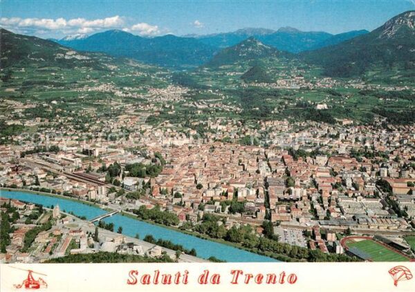 Trento Panoramica della cittá vista da Sardagn