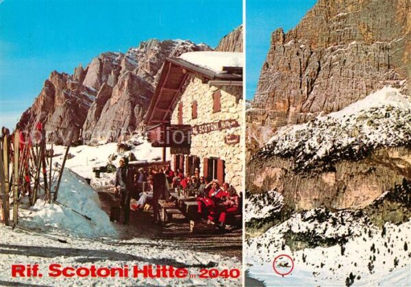 Alta Badia Rifugio Scotini Hütte Berghütte