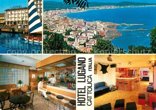 Cattolica Rimini Hotel Lugano Bar Restaurant Hafen Küste