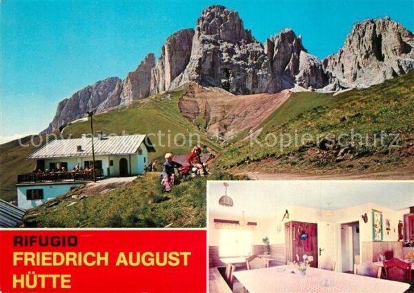 Passo Sella Rifugio Friedrich August Hütte Rodella