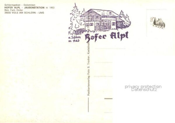 Voels Schlern Suedtirol Hofer Alpl Jausenstation Schlerngebiet – Bild 2
