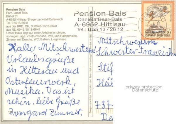 Hittisau Vorarlberg Pension Bals – Bild 2