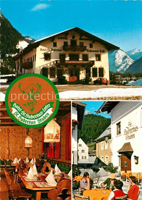 Lofer Hotel St. Hubertus Restaurant Terrasse
