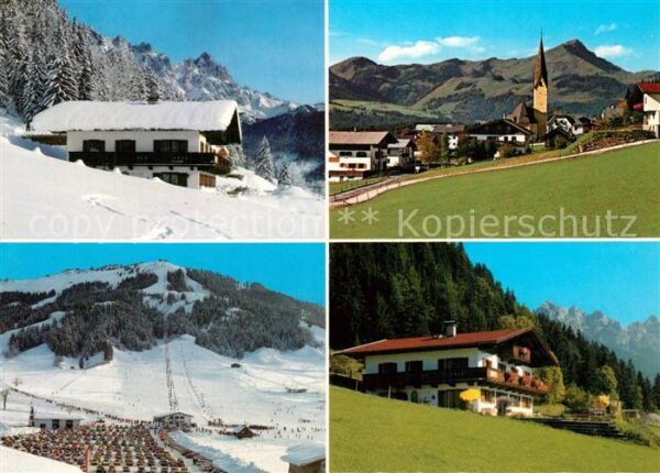St Jakob Haus Ortsansicht mit Kirche Gästehaus Pensio