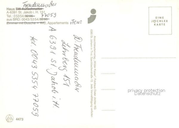 St Jakob Haus Ortsansicht mit Kirche Gästehaus Pensio – Bild 2