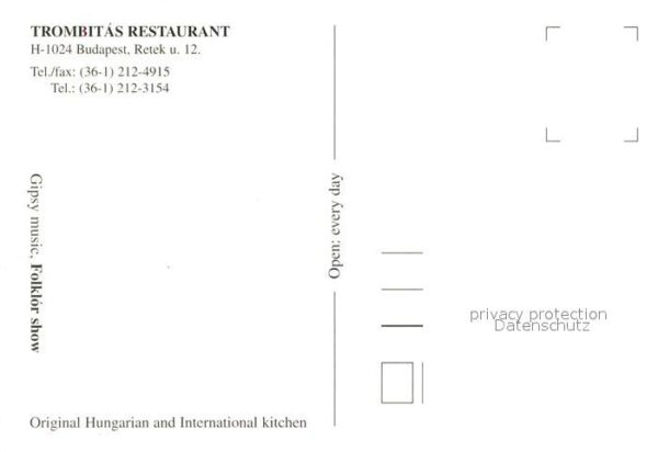 Budapest Trombitas Restaurant Hausmusik – Bild 2