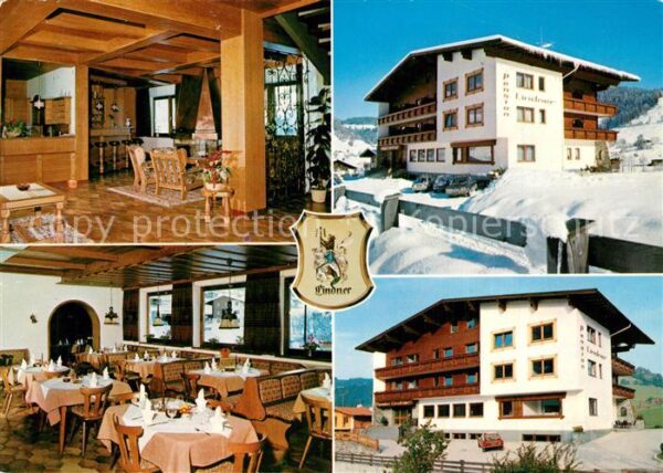 Niederau Wildschoenau Pension Lindner Restaurant im Sommer un