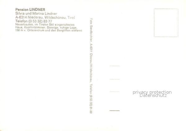 Niederau Wildschoenau Pension Lindner Restaurant im Sommer un – Bild 2