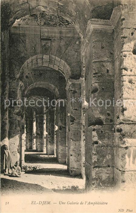El-Djem Une Galerie de Amphiteatre