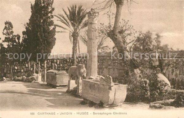Carthage Karthago Jardin Musee Sarcophages Chretiens