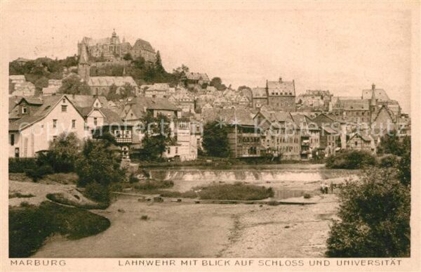 Marburg Lahn Lahnwehr Schloss Universität