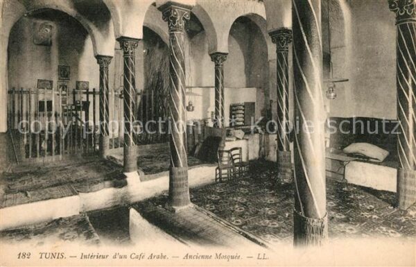 Tunis Cafe Arabe Mosquee