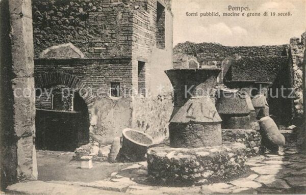 Pompei Forni pubblici macine grano di 18 secol