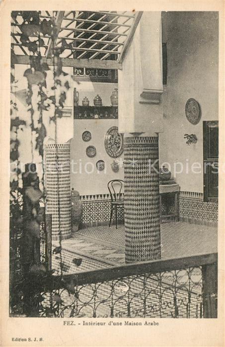 Fes Fez Maroc Interieur Maison Arabe