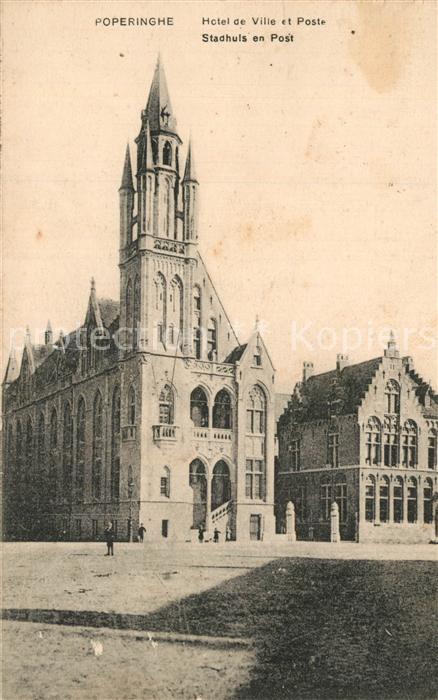 Poperinghe Hotel de Ville Poste