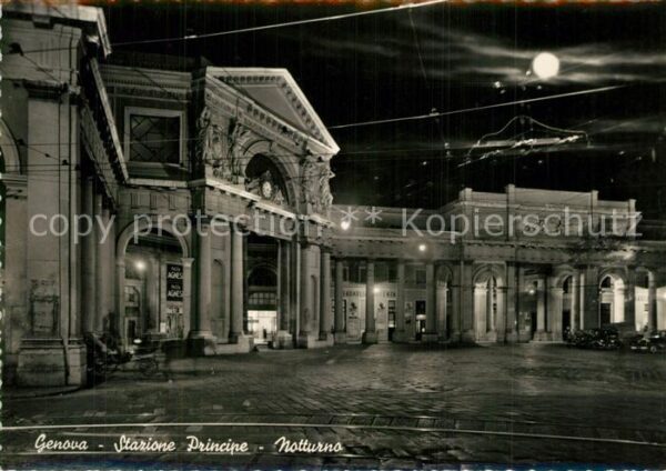Genova Genua Liguria Stazione Principe Mondschein