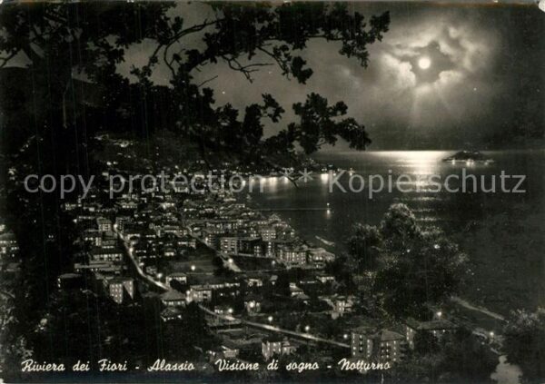 ALASSIO Savona Liguria IT Visione di sogno Mondschein