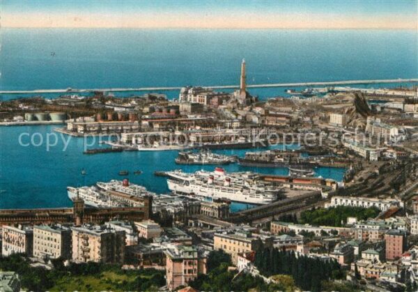 Genova Genua Liguria Fliegeraufnahme Porto