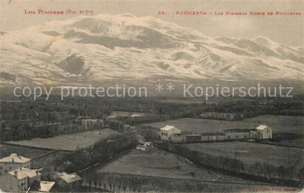 Puigcerda Panorama los Pirineos Pyrenäen