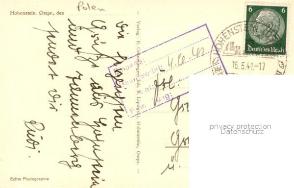 Hohenstein Ostpreussen Reichsehrenmal Tannenberg – Bild 2