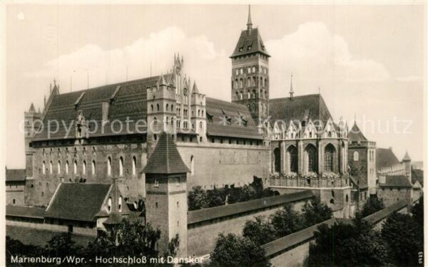 Marienburg Westpreussen Hochschloss mit Danskor