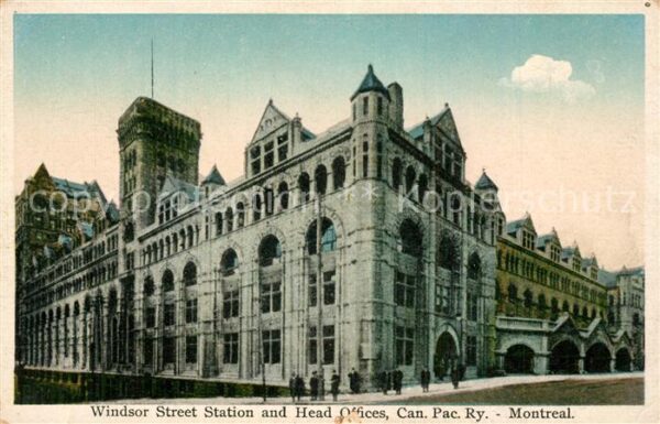 Montreal Quebec Windsor Street Station and Head Offices