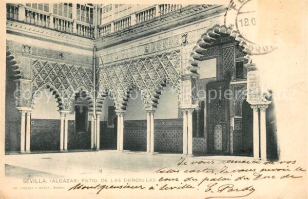 Sevilla Andalucia Alcazar Patio de las Doncellas