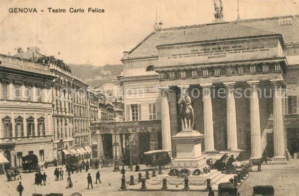 Genova Genua Liguria Teatro Carlo Felice Monumento