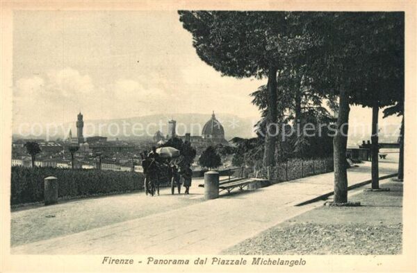 Firenze Florenz Panorama dal Piazzale Michelangelo